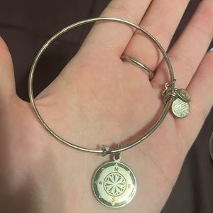 Alex and Ani Compass Silver Charm Bracelet